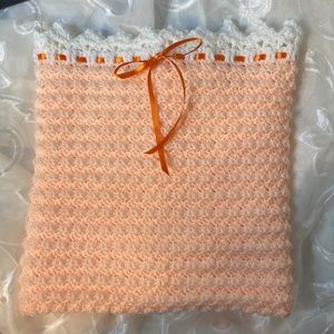 NWT hand crocheted stroller/bassinet blanket